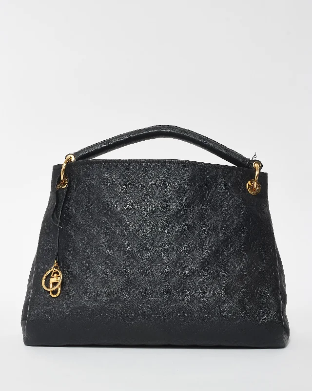 Bags With Seasonal Sales Louis Vuitton Black Monogram Empreinte Artsy MM Shoulder Bag Premium Bags At Special Prices