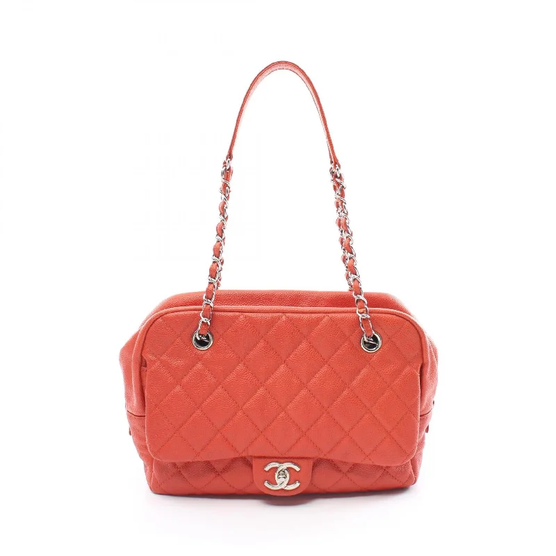 Stylish Looks Chanel Matelasse Caviar Shoulder Bag Red High-End Handbags At Affordable Prices
