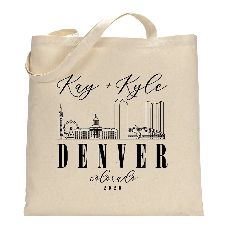 Anti-Theft And Budget-Friendly Bags City Skyline Wedding Welcome Bag Tote Affordable Luxury With Top-Quality Handbags