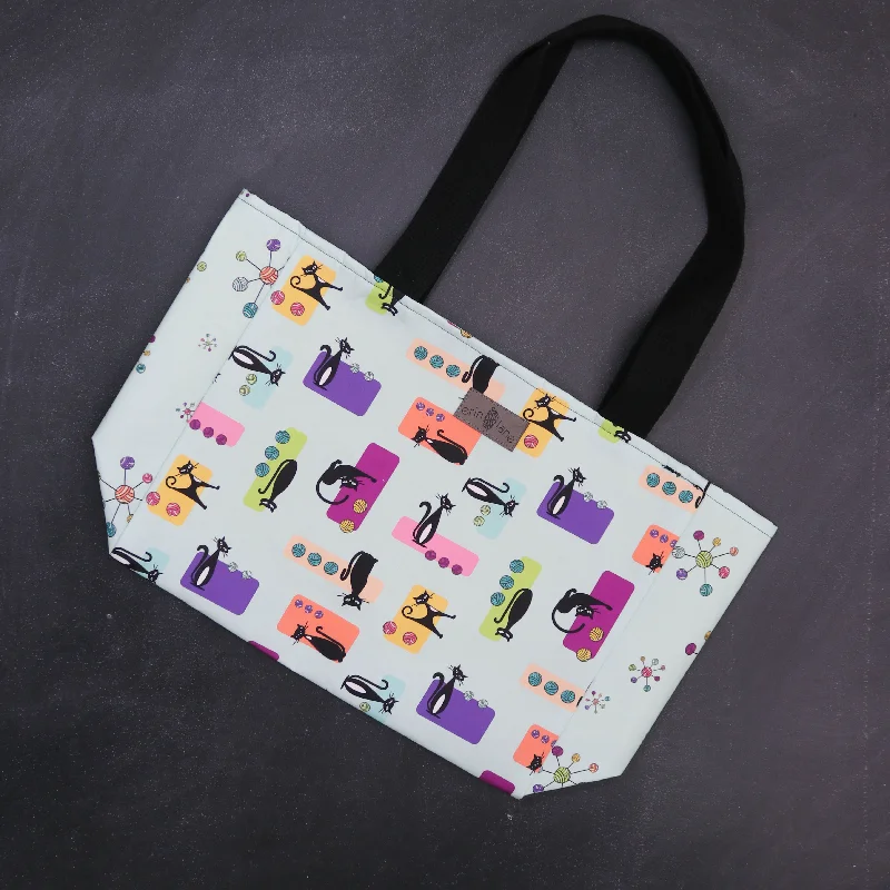 Eco-Friendly Bags With Promotions Everyday Tote Bag in Fiberly Feline Classic And Modern Handbags Now More Affordable
