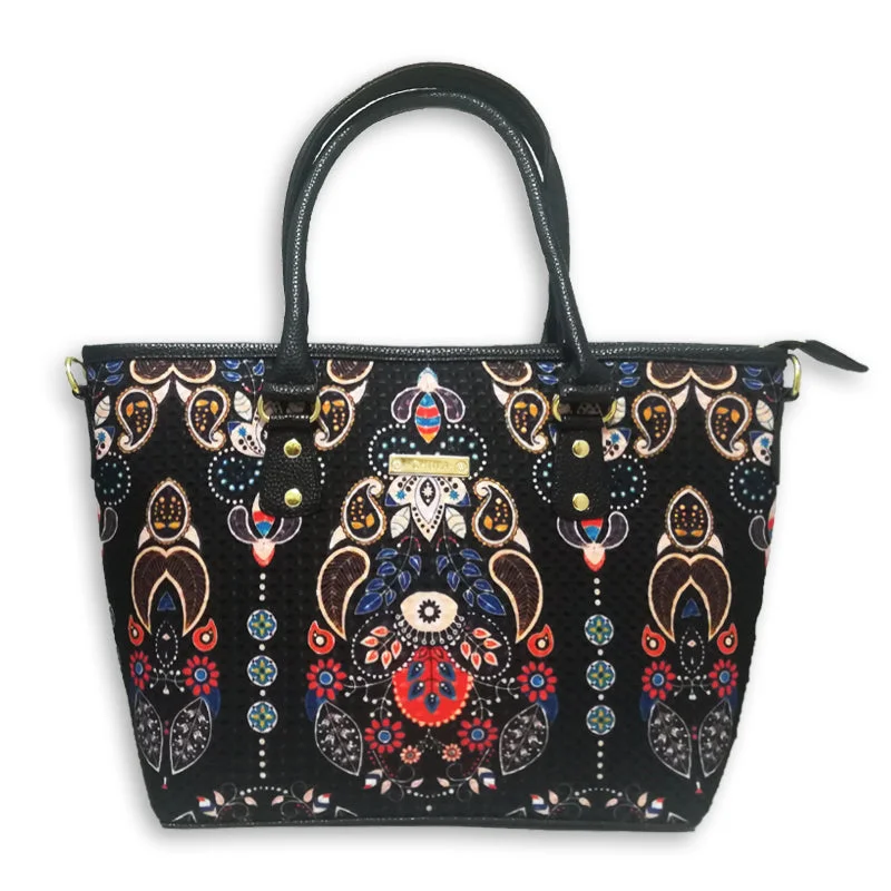 High-Quality Bags Flor Negra - Tania Stylish Totes, Special Discounts