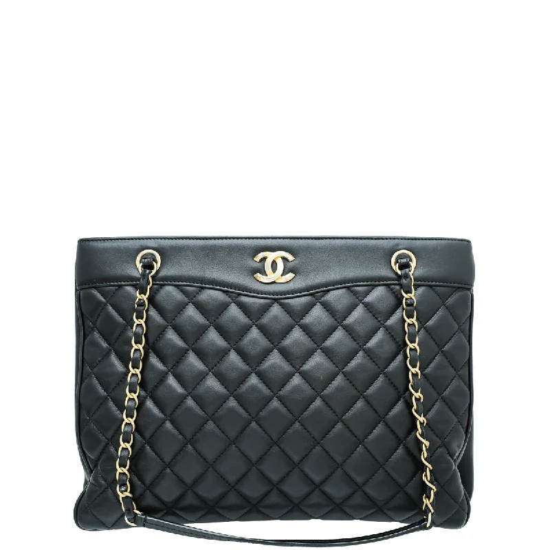 Office Professionals Chanel Black Coco Vintage Timeless Tote Large Bag Trendy And Timeless Handbags Now On Sale