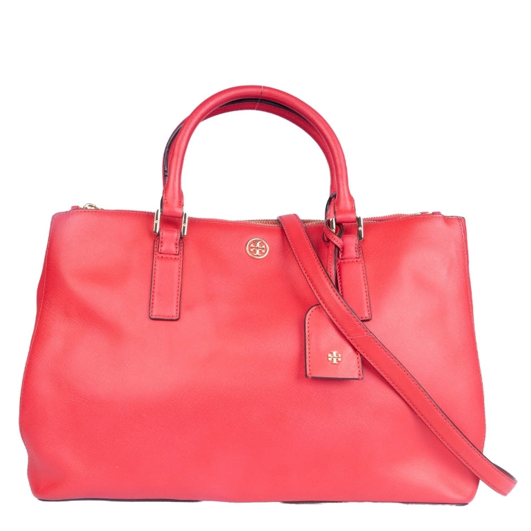 Retro Lovers Tory Burch Robinson Double Zip Satchel Limited-Stock Handbag Sale For A Stylish Look