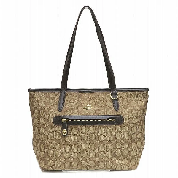 Luxury Seekers Coach Signature Tote Bag 37229 Brown Fashionable Handbags At Must-Have Prices