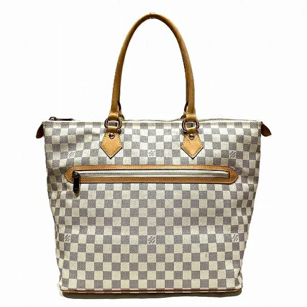 Ride The Style Wave Louis Vuitton Damier Azur Saleya GM Tote Bag Iconic Fashion Bags At Unbeatable Savings