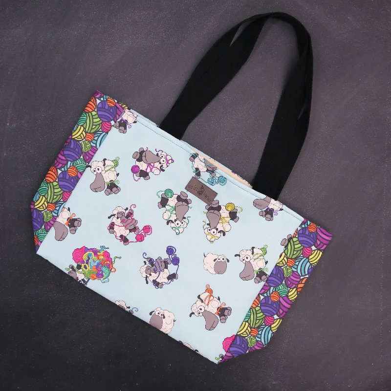Cyber Monday Discounts On Bags Everyday Tote Bag in Knotty Sheeple Everyday Elegance At Lower Prices