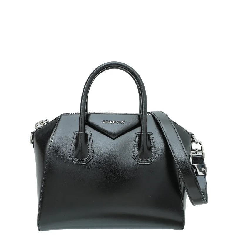 Cyber Monday Discounts On Bags Givenchy Black Polished Antigona Small Tote Bag Luxury Bags, Budget Prices