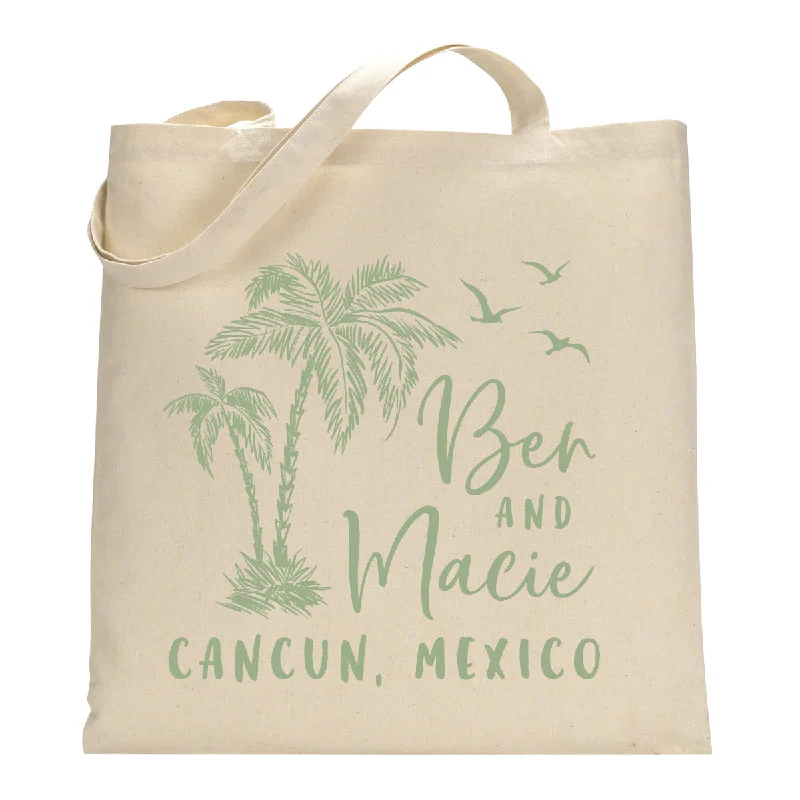 Seasonal Trends Palm Trees Wedding Welcome Bag Tote Luxury Handbags, Budget-Friendly