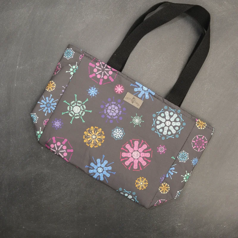 Clearance-Priced Bags Everyday Tote Bag in Fiber Fractals Modern Handbags With Stylish Discounts