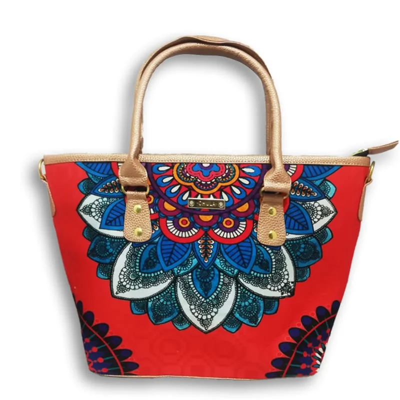 Trendy Bags For Teenage Girls Mandala Rojo - Tania Trendy Handbags, Limited-Time Sale