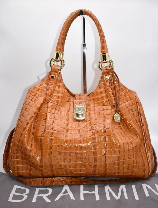 Customizable Bags For Personalized Style Brahmin Elisa Hobo Bag in Dark Rum Melbourne Chic Crossbody Bags, Limited Offers