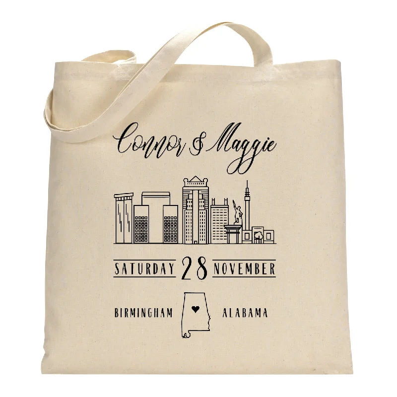 Durable And Cheap Bags City State Skyline Welcome Tote Bag Premium Quality Bags At Affordable Prices