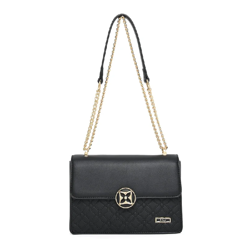 Sophisticated Street Style Offers En-ji Sinso Shoulderbag - Black Everyday Elegance At Special Prices Sophisticated Street Style Offers En-ji Sinso Shoulderbag - Black Everyday Elegance At Special Prices