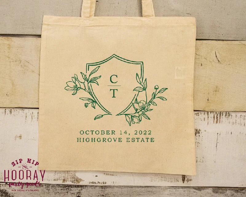 The Latest Trends Simple Laurel Crest Initials Tote Bag, #3006 Trendy Purses At Exclusive Promotional Rates The Latest Trends Simple Laurel Crest Initials Tote Bag, #3006 Trendy Purses At Exclusive Promotional Rates