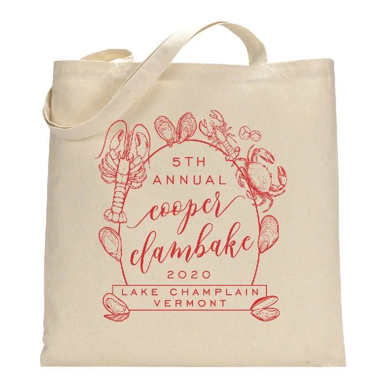 Modern And Limited-Time Offer Bags Clam Lobster Bake Tote Bag Fashionable Bags With Special Seasonal Offers