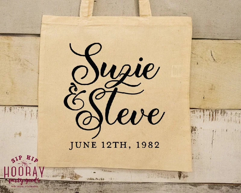 Active Lifestyles Custom Wedding Welcome Tote Bag 1860 Designer-Inspired Bags At Reduced Prices