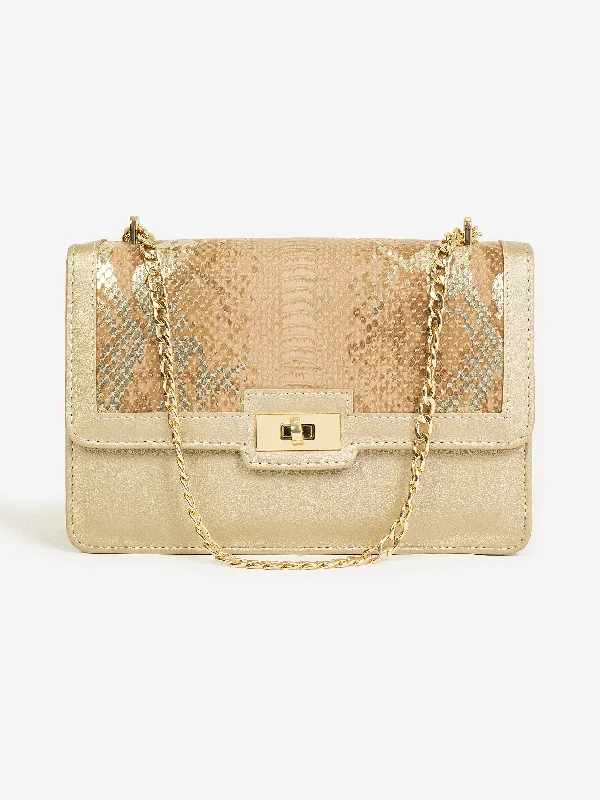 Snake Textured Handbag