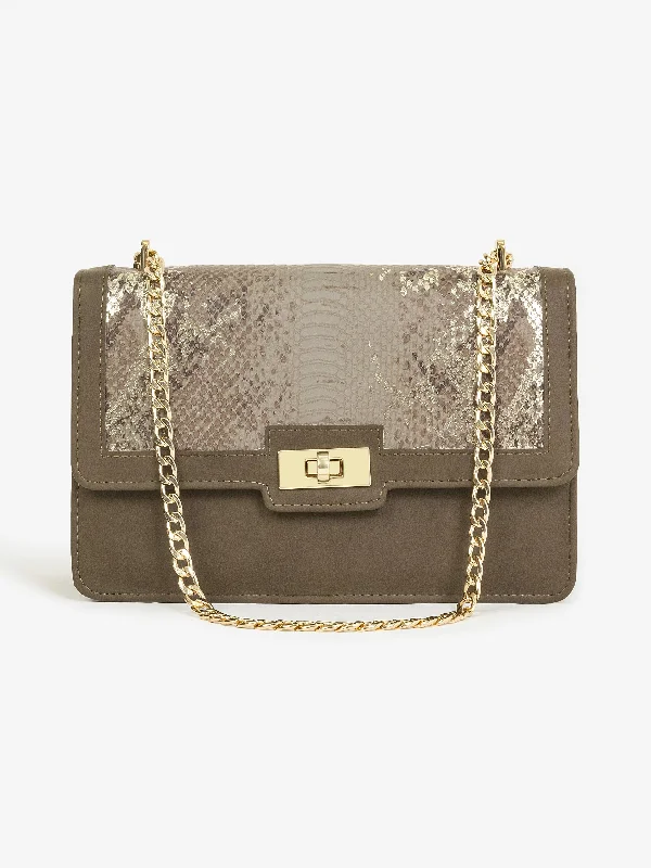 Snake Textured Handbag