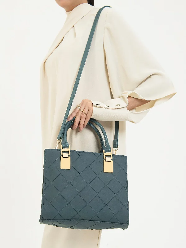 Criss Cross Pattern Handbag