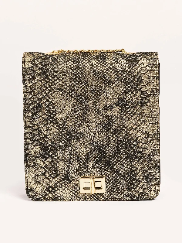 Snake Print Handbag