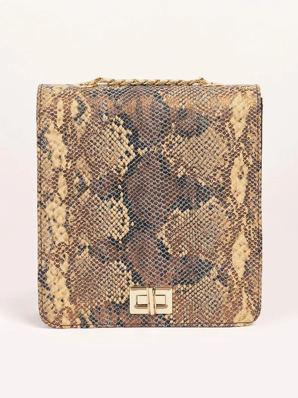 Snake Print Handbag