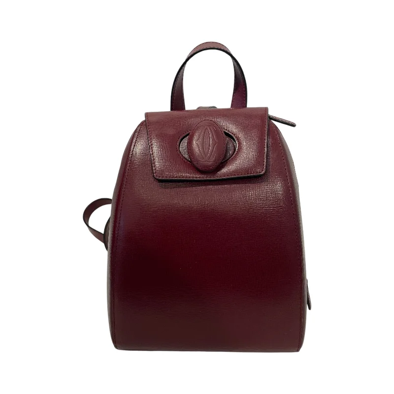 Cartier/Backpack/Bordeaux/Leather/