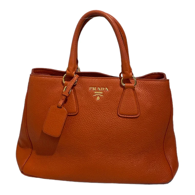 PRADA/Tote Bag[PO]/Orange/Leather/