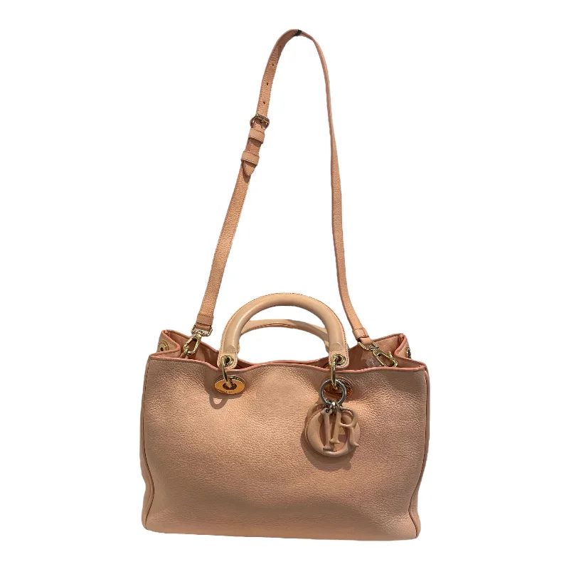 Christian Dior/Tote Bag[PO]/Beige/Leather/