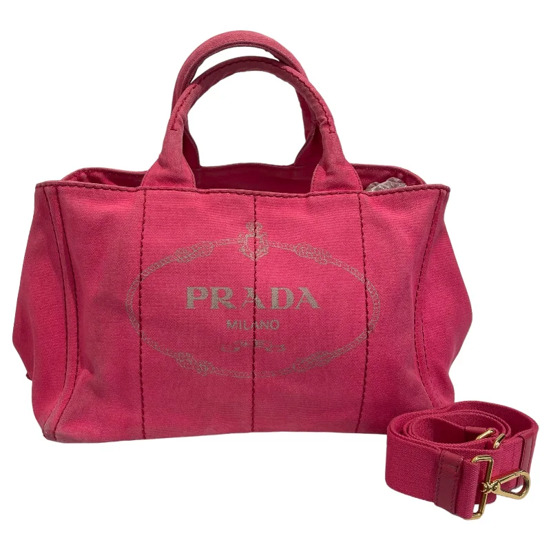 PRADA/Tote Bag[PO]/Pink/Cotton/