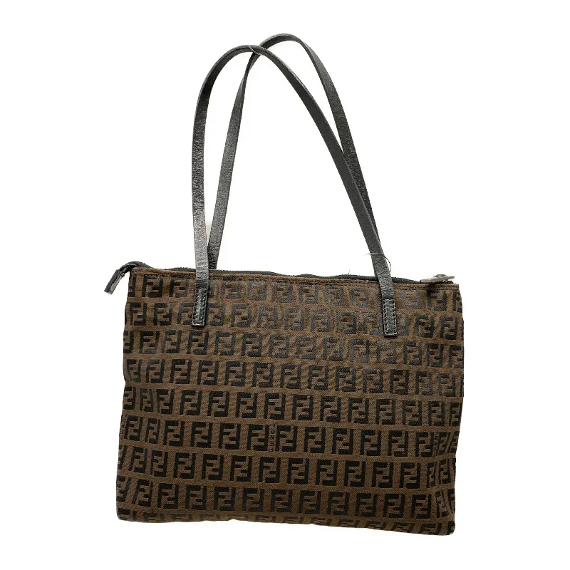 FENDI/Tote Bag/Brown/Cotton/All Over Print/