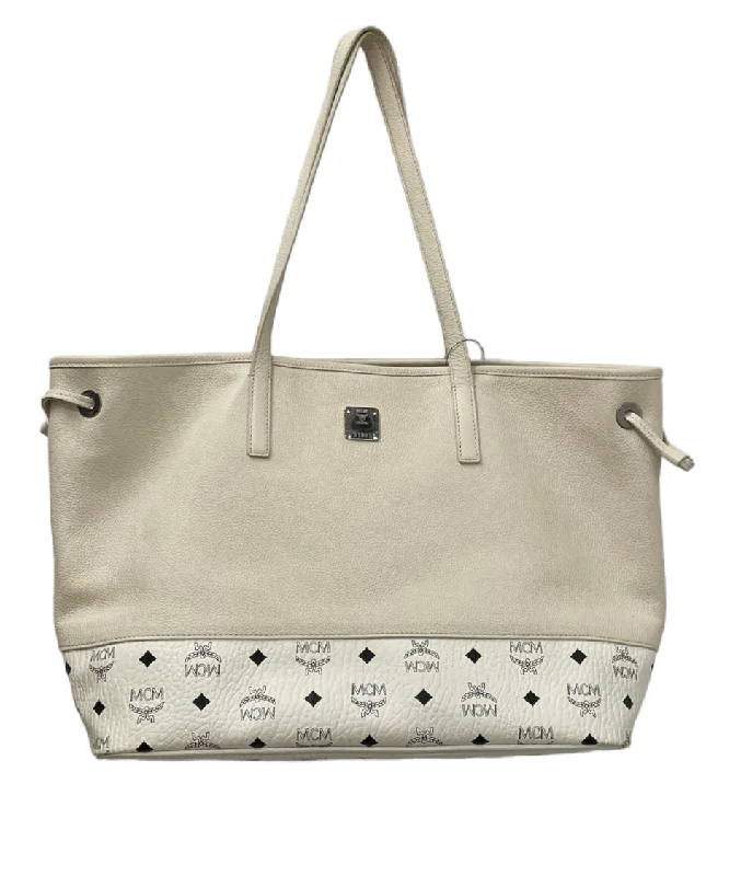 MCM/Tote Bag/FREE/Monogram/Leather/WHT/WILDER VISETOS TOTE BAG