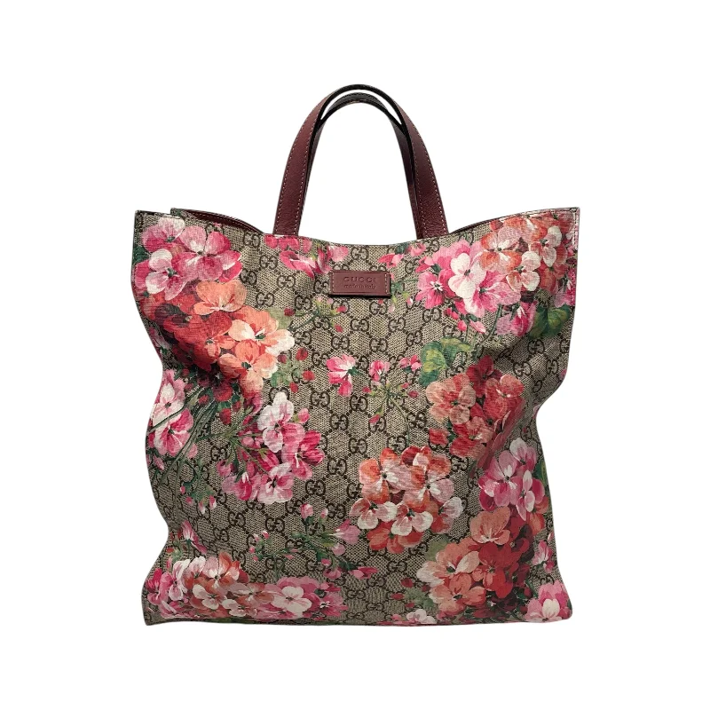 GUCCI/Tote Bag/Floral Pattern/Leather/RED/GUCCIBLOOM