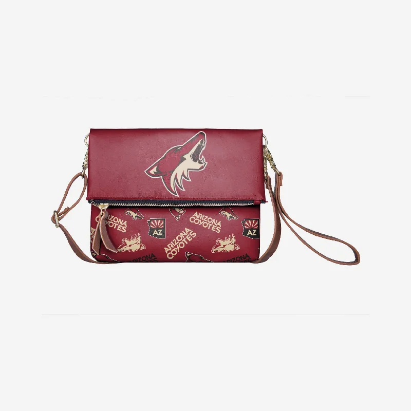 Arizona Coyotes Printed Collection Foldover Tote Bag