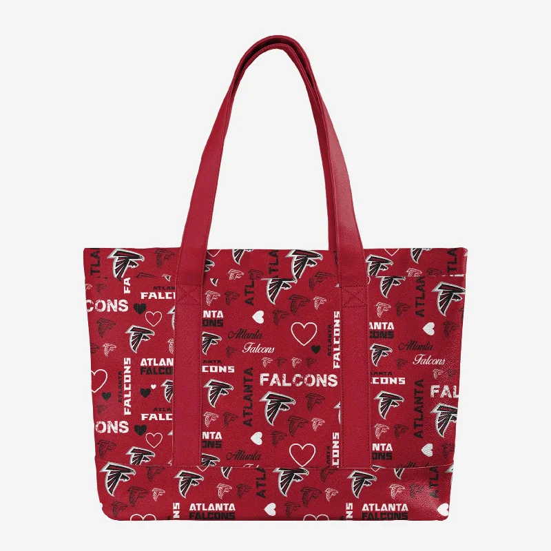 Atlanta Falcons Logo Love Tote Bag