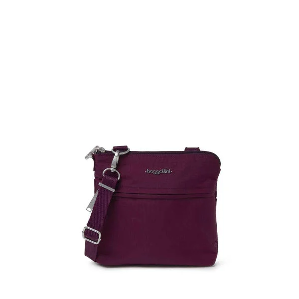 Baggallini Anti-Theft Leisure Crossbody Bag Eggplant