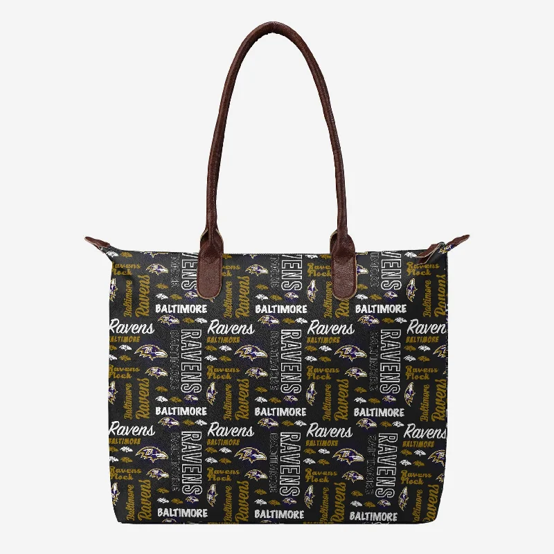 Baltimore Ravens Spirited Style Printed Collection Tote Bag