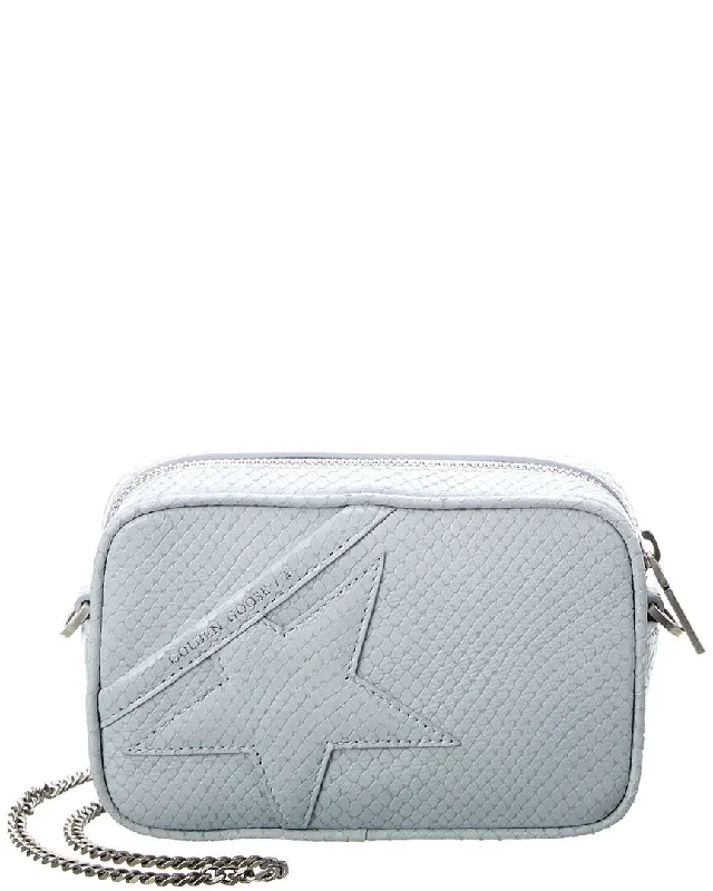 Golden Goose Star Mini Leather Snake-Embossed Leather Crossbody