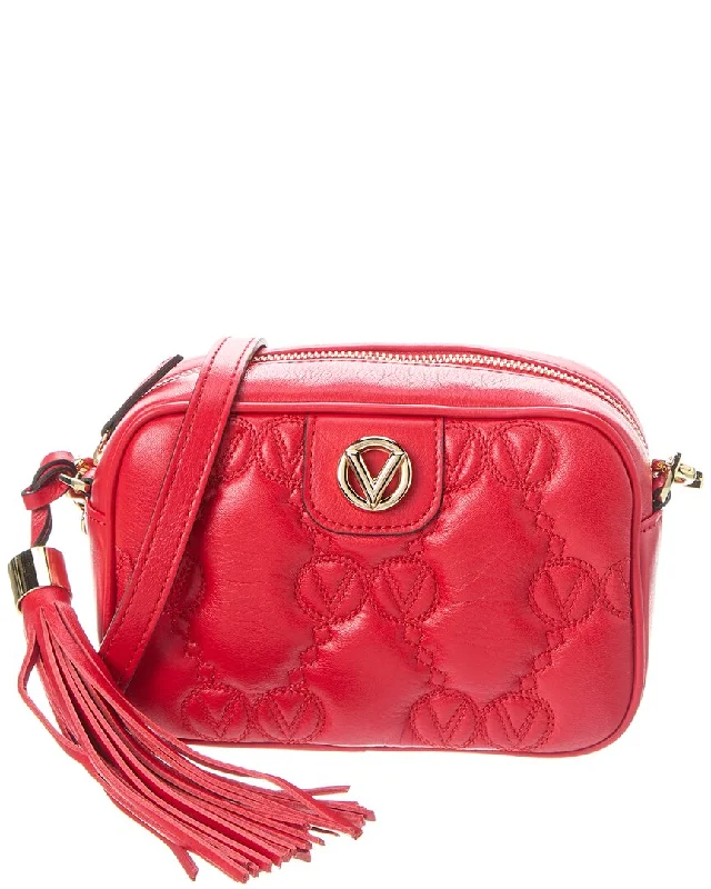 Valentino By Mario Valentino Amel Monogram Leather Crossbody