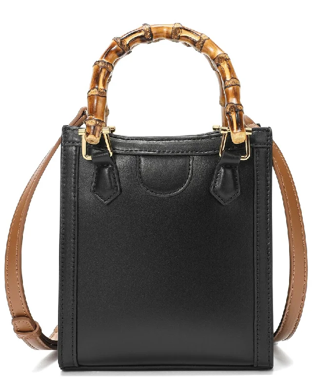 Tiffany & Fred Paris Smooth Leather Top-Handle Crossbody