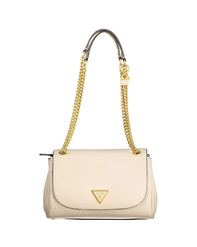 Guess Jeans Guess Margot Flap Shoulder Bag - Cream