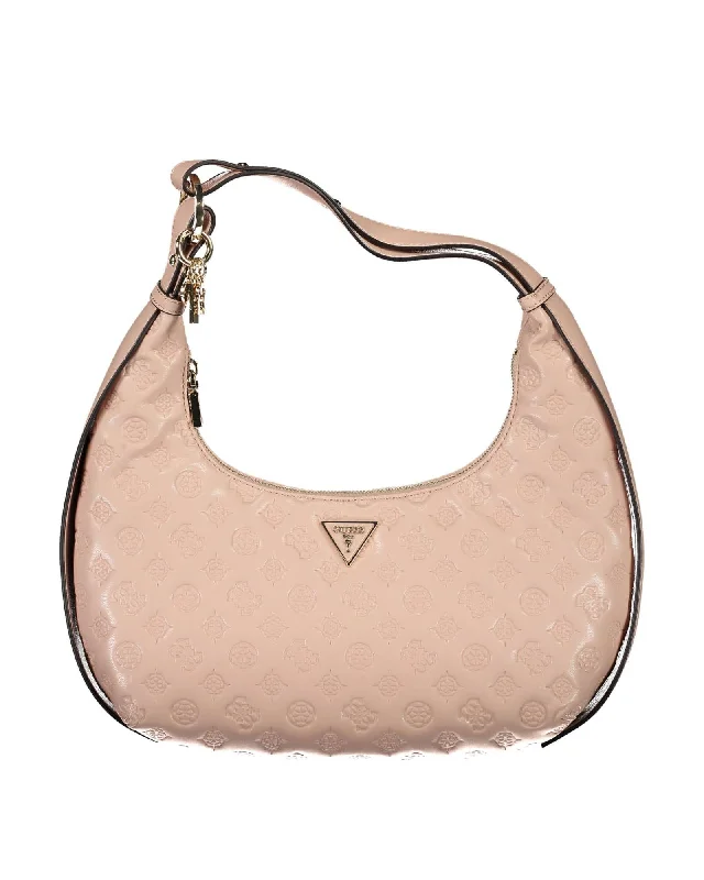 Guess Jeans Contrasting Details Shoulder Bag in Chic