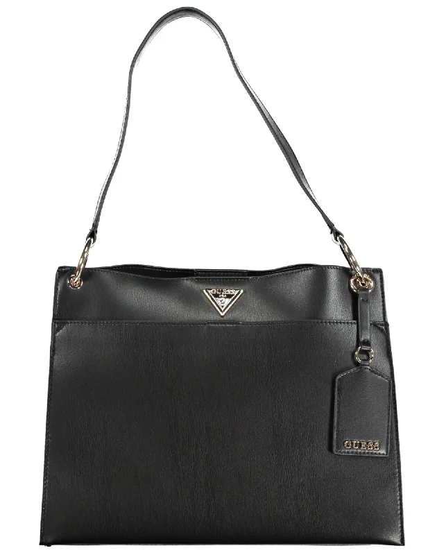 Guess Jeans Snap-Closure Shoulder Bag with Contrasting Details