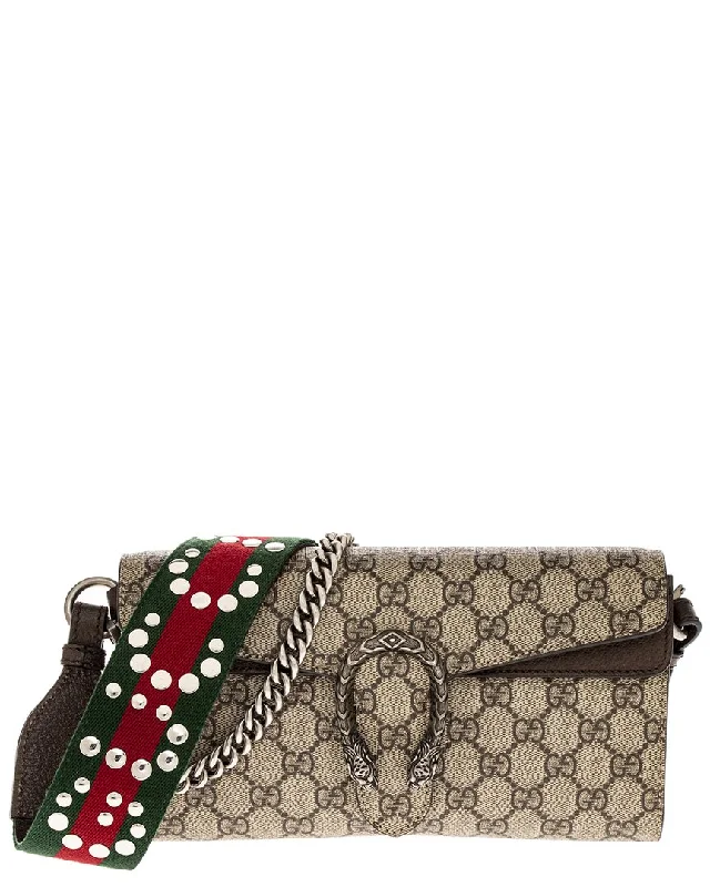 Gucci Dionysus Small Canvas And Leather Shoulder Bag