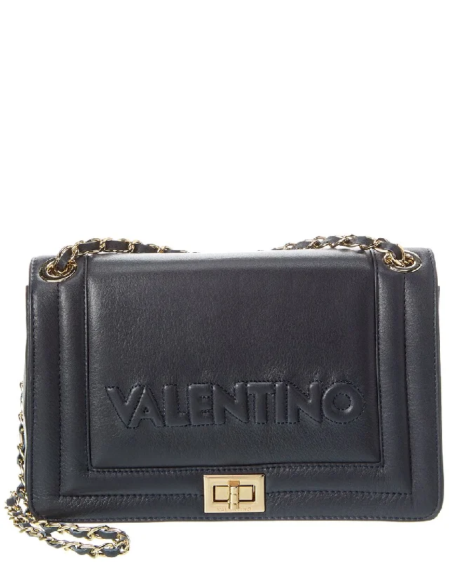 Valentino By Mario Valentino Alice Embossed Leather Shoulder Bag