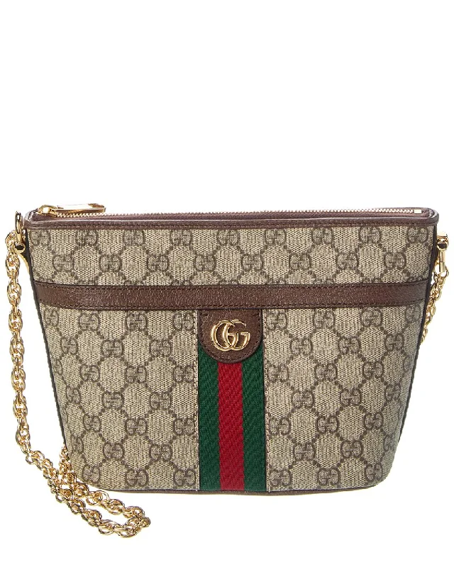 Gucci Ophidia Mini Gg Supreme Canvas & Leather Shoulder Bag