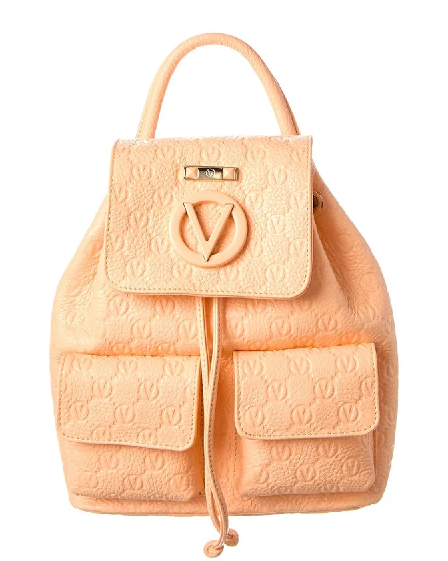 Valentino By Mario Valentino Abraham Dollaro Monogram Leather Backpack