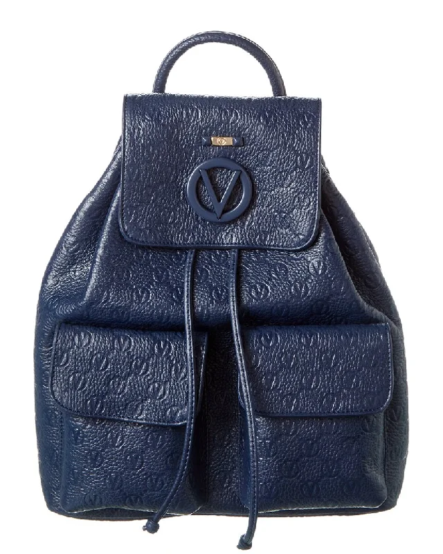 Valentino By Mario Valentino Simeon Dollaro Monogram Leather Backpack