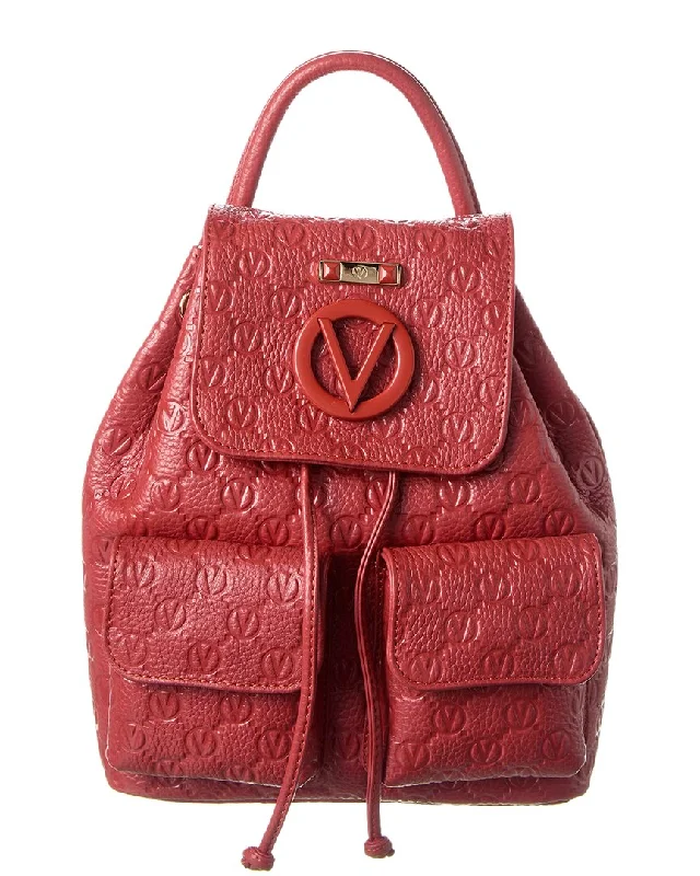 Valentino By Mario Valentino Abraham Dollaro Monogram Leather Backpack