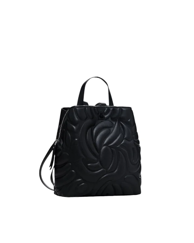 Desigual  Floral Backpack Black