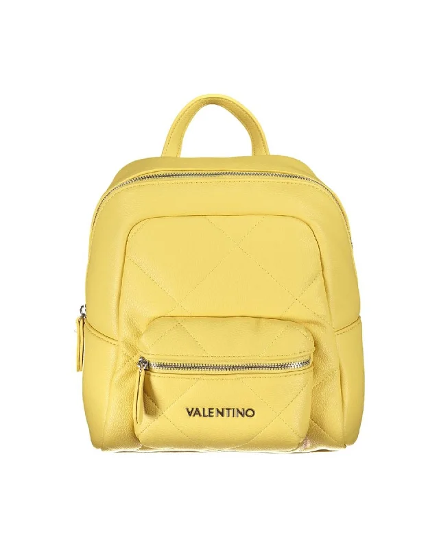 Valentino Bags  Women's Yellow Quilted Backpack